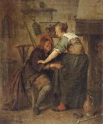 Jan Steen The Indiscreet inn guest painting